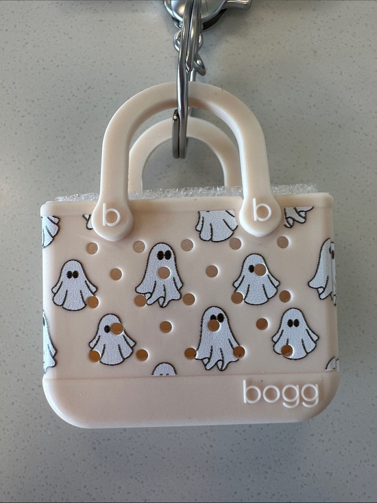 BOGG BAG Accessories - BOGG Tiny Tote keychain & clip-on bag charm Boo Ghost NEW Halloween